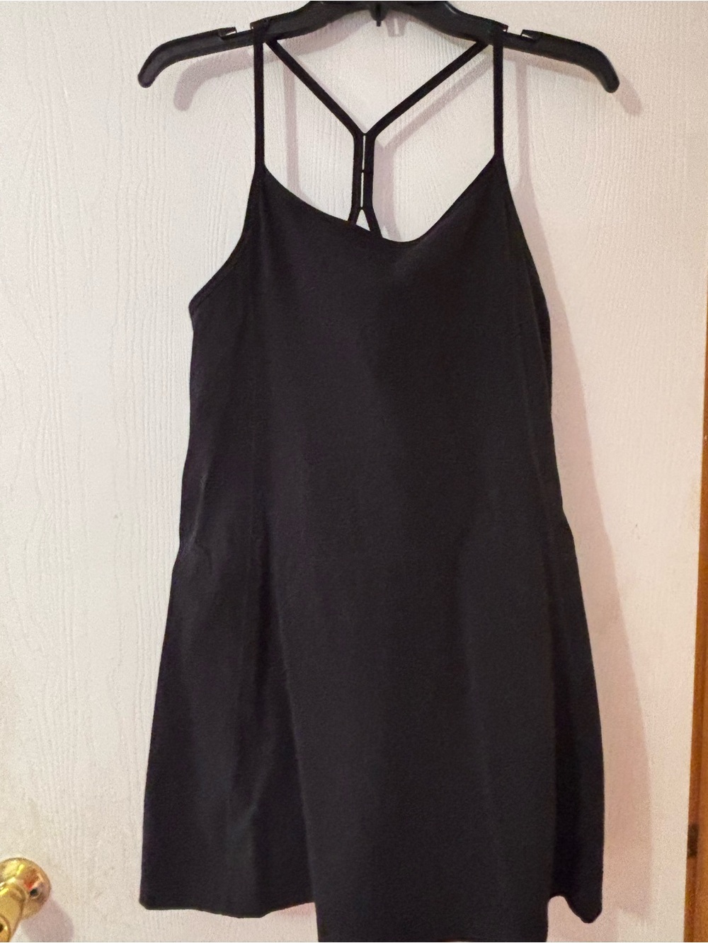 PINK Victoria's Secret Black Mini Slip Dress with Strappy Back